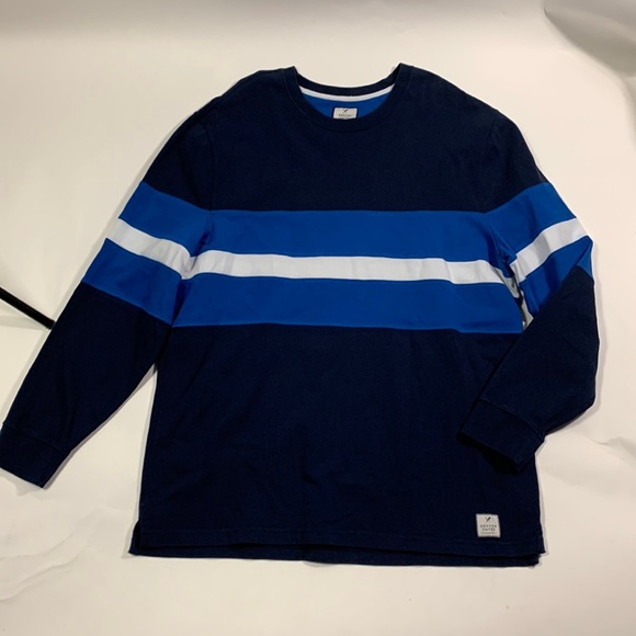 Denver Hayes 2XL Men’s Graphic Striped Sweater - Picture 1 of 8